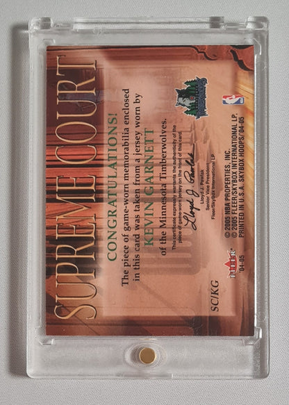 Kevin Garnett - 2004/05 Fleer/SkyBox Supreme Court NBA Hoops Minnesota Timberwolves #SC/KG