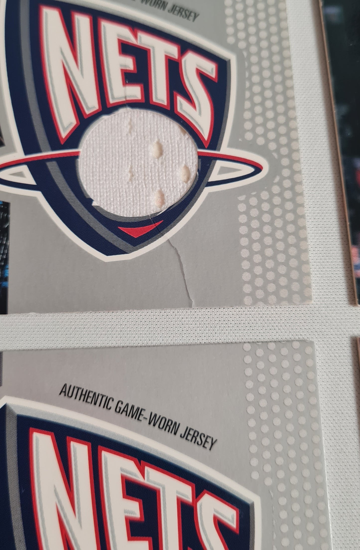 NBA Basketball (Lot of 10) - 2001 Topps Stadium Club New Jersey Nets - Authentic Game-Worn Jersey (in Logo) /Patch