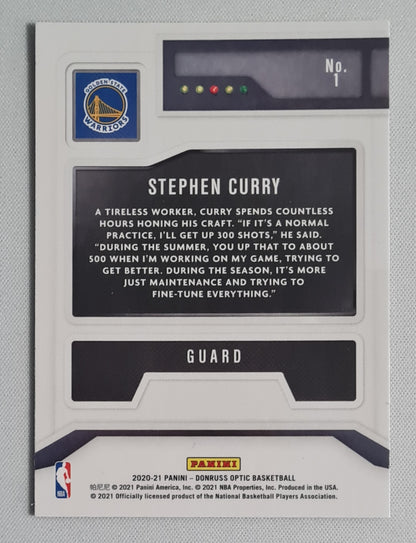 Stephen Curry - 2020/21 Panini Optic T-Minus - Basketball NBA Golden State Warriors #1