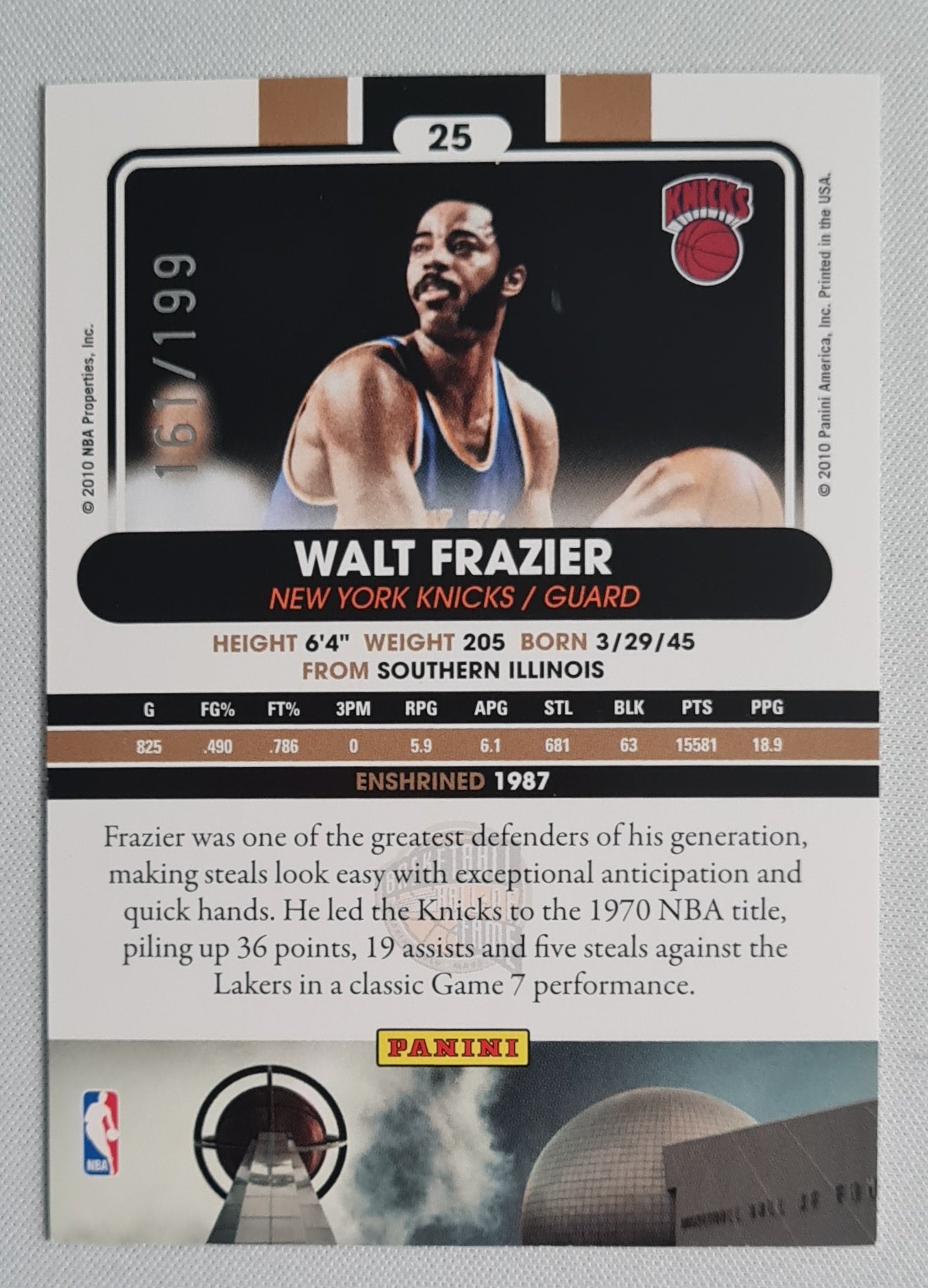 NBA Basketball (lot of 12 Cards) - 2010 Panini Basketball Hall of Fame 12x /199