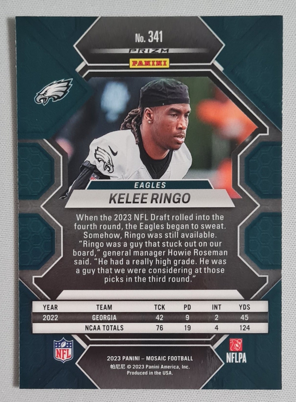 Kelee Ringo - 2023 Panini Mosaic Football NFL Philadelphia Eagles #341