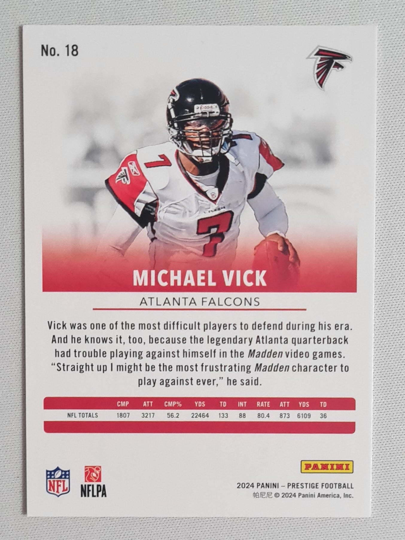 Michael Vick - 2024 Panini Prestige Football NFL Atlanta Falcons #18