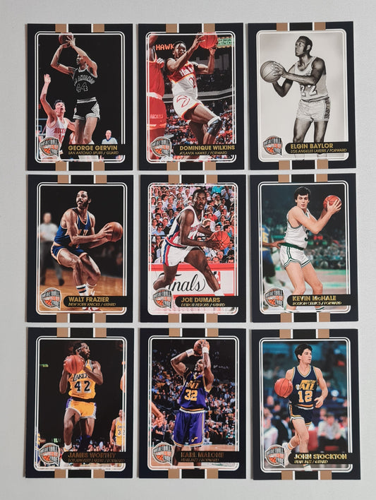 NBA Basketball (lot of 12 Cards) - 2010 Panini Basketball Hall of Fame 12x /199