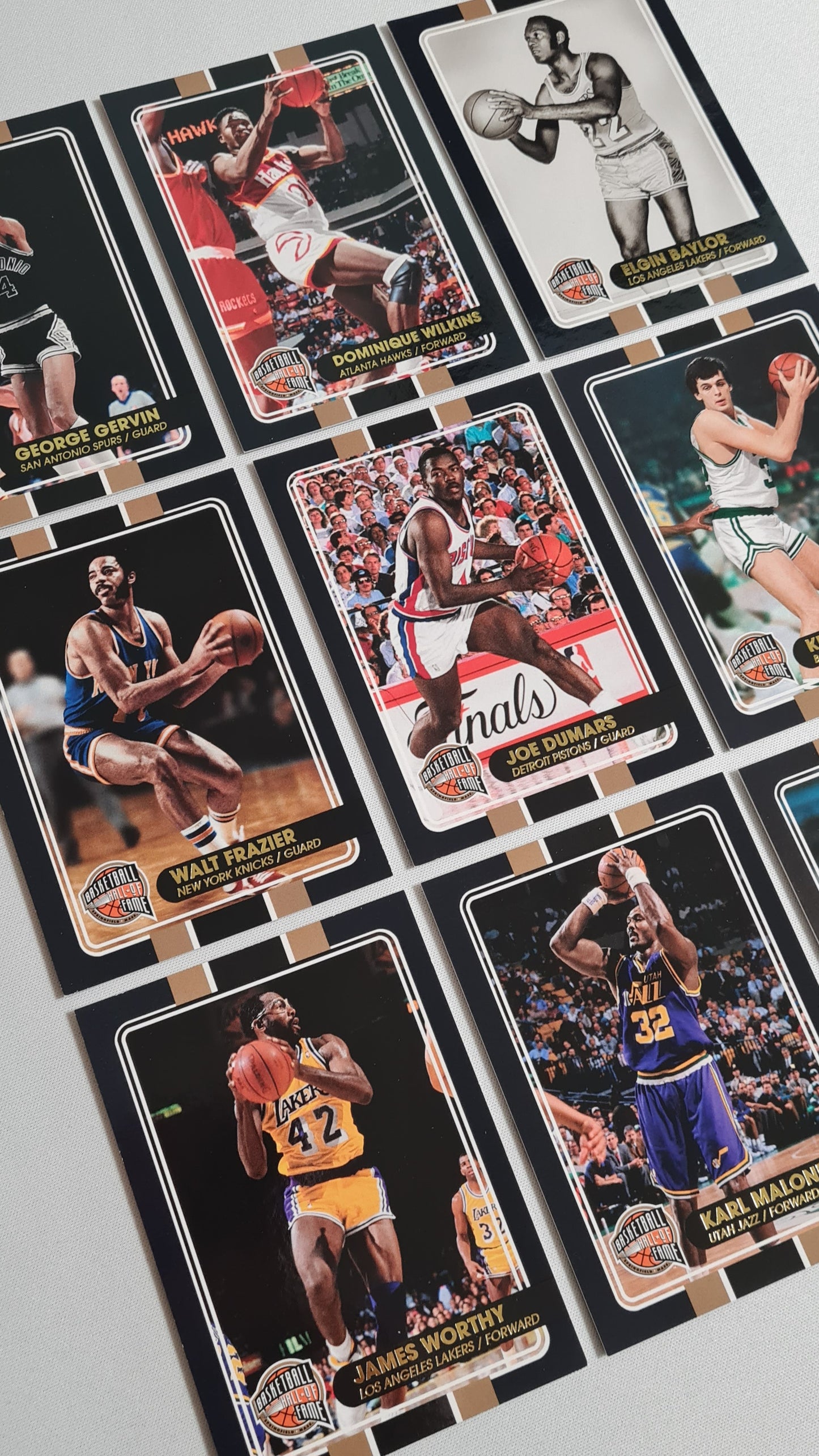 NBA Basketball (lot of 12 Cards) - 2010 Panini Basketball Hall of Fame 12x /199