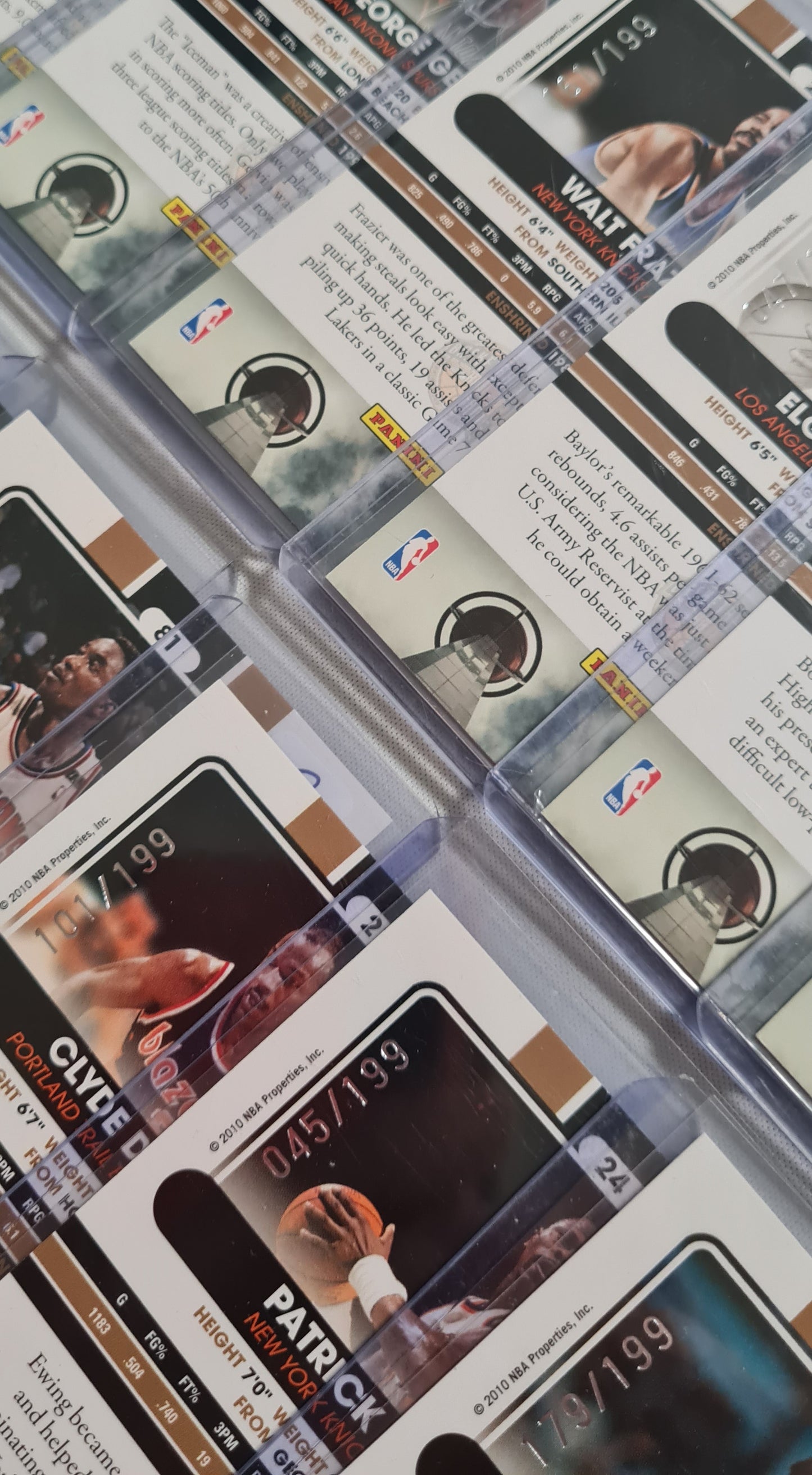 NBA Basketball (lot of 12 Cards) - 2010 Panini Basketball Hall of Fame 12x /199