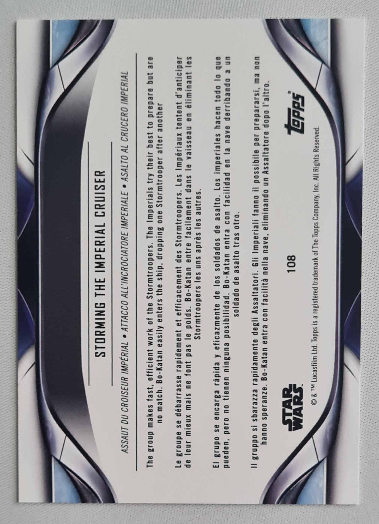 Storming the Imperial Cruiser - 2021 Topps Star Wars #108 (lusafilm Ltd.)
