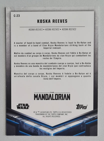 Koska Reeves - 2021 Topps The Mandalorian Star Wars - Characters #C-23