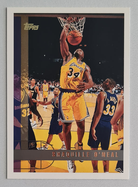 Shaquille O'Neal - 1997 Topps Complete NBA Record L.A. Lakers #108