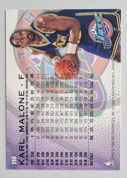 Karl Malone - 1996/97 Fleer/Skybox NBA Basketball Utah Jazz #110