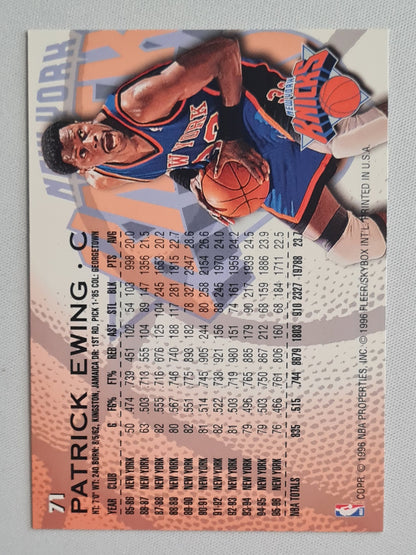 Patrick Ewing - 1996/97 Fleer/Skybox NBA Basketball New York Knicks  #71