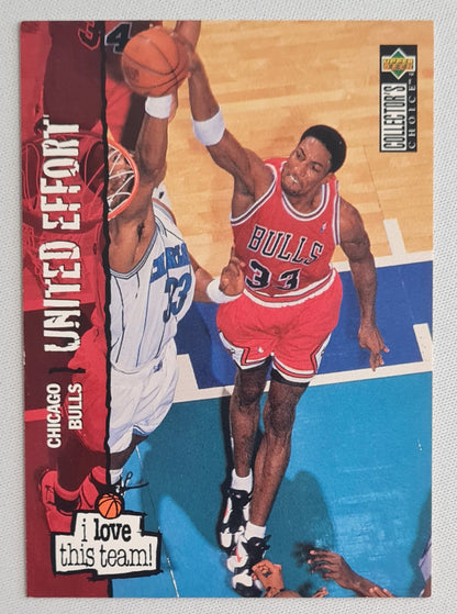 Scottie Pippen - 1995 Upper Deck Collectors Choice "I love this Team" NBA Chicago Bulls #369