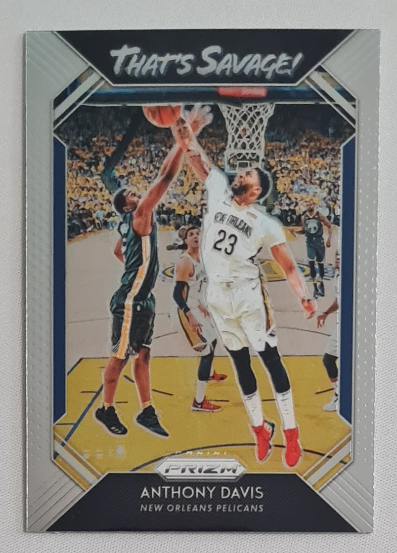Anthony Davis - 2018/19 Panini Prizm Basketball NBA New Orleans Pelicans "That's Savage" #3