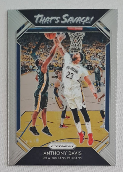 Anthony Davis - 2018/19 Panini Prizm Basketball NBA New Orleans Pelicans "That's Savage" #3