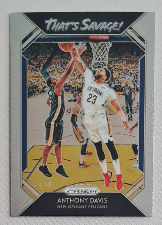 Anthony Davis - 2018/19 Panini Prizm Basketball NBA New Orleans Pelicans "That's Savage" #3