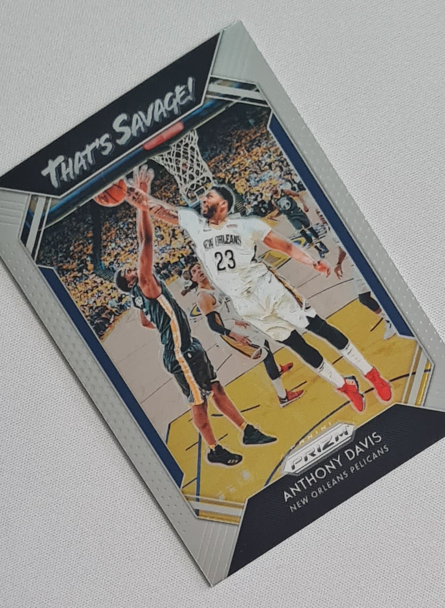 Anthony Davis - 2018/19 Panini Prizm Basketball NBA New Orleans Pelicans "That's Savage" #3