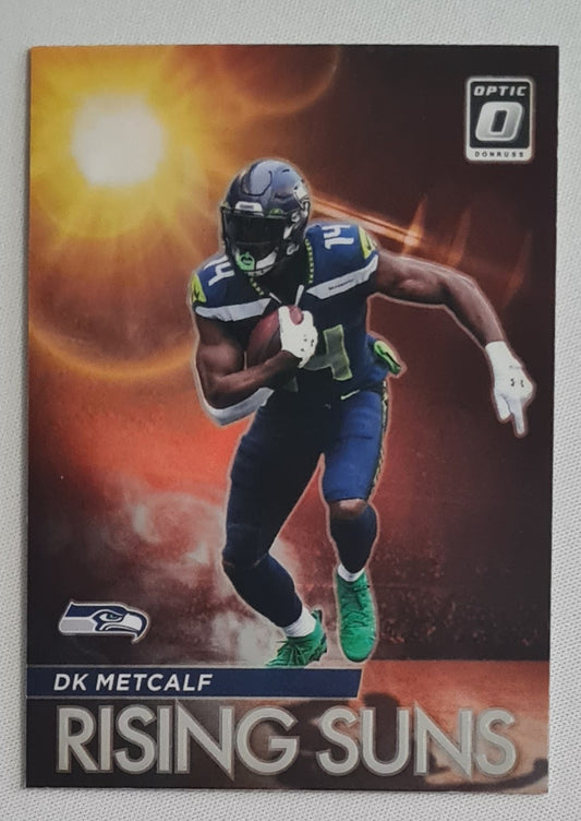 DK Metcalf - 2021 Panini Donruss Optic Football Rising Suns Seattle Seahawks #RS-5