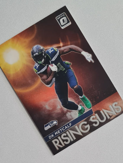 DK Metcalf - 2021 Panini Donruss Optic Football Rising Suns Seattle Seahawks #RS-5