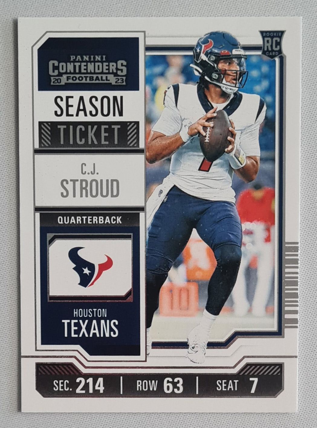C.J. Stroud - 2023 Panini Contender Football Season Ticket NFL Houston Texans #40