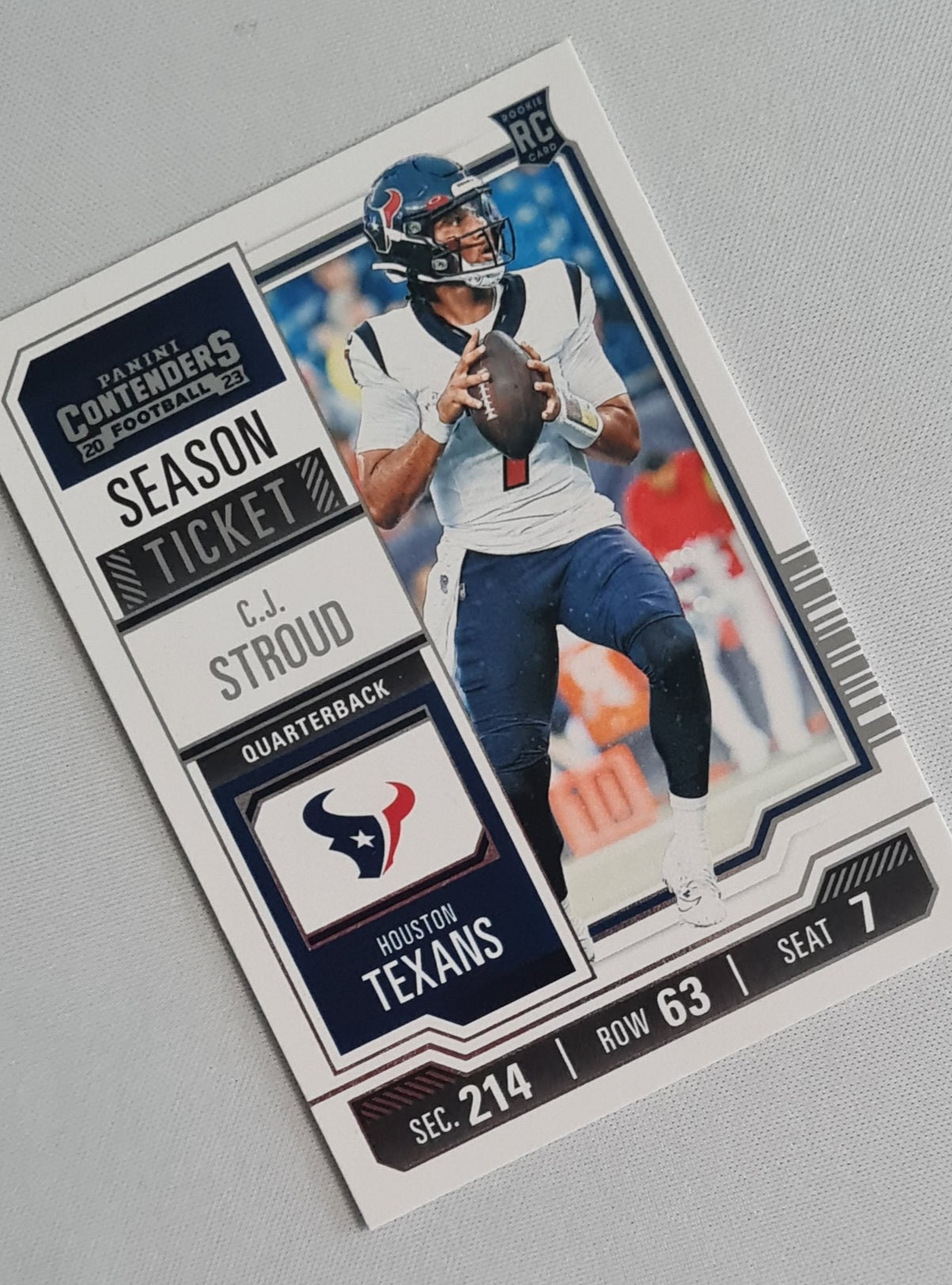 C.J. Stroud - 2023 Panini Contender Football Season Ticket NFL Houston Texans #40