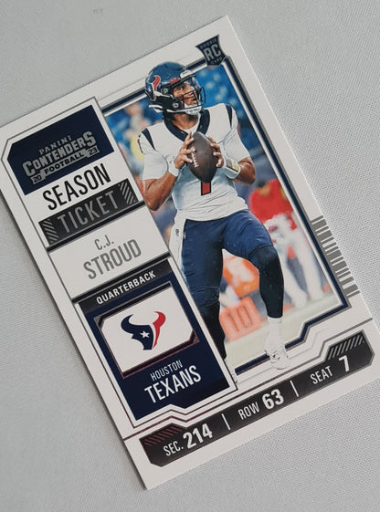 C.J. Stroud - 2023 Panini Contender Football Season Ticket NFL Houston Texans #40