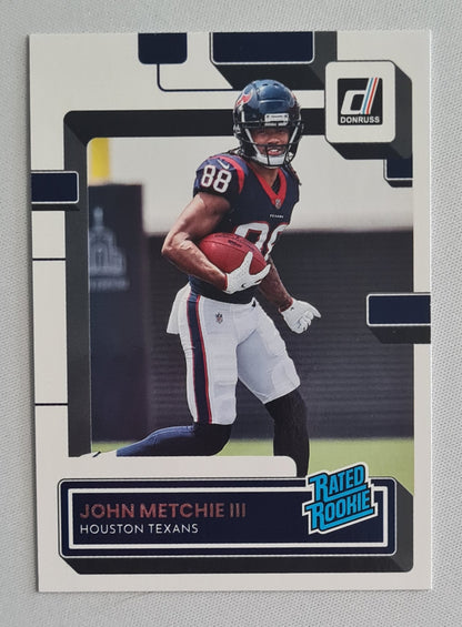 John Metchie III - 2022 Panini Donruss Football NFL Texans Rated Rookie #317