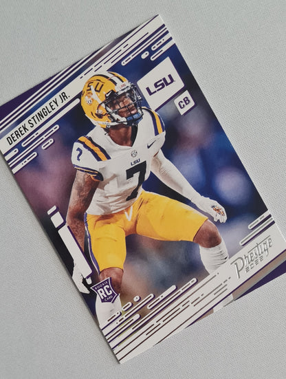 Derek Stingley Jr. - 2022 Panini Chronicles Prestige Draft (RC) Picks LSU Tigers #3