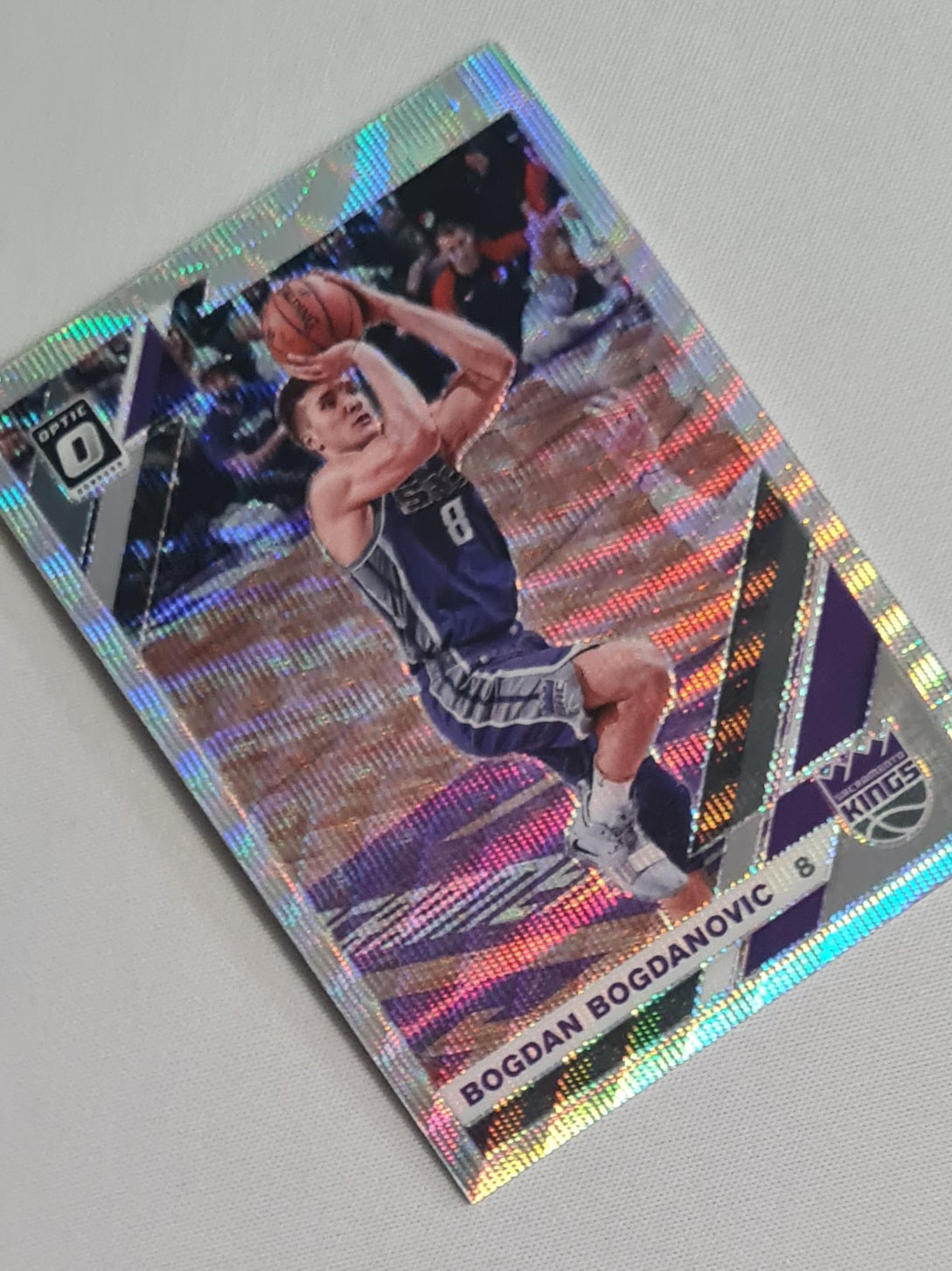 Bogdan Bogdanovic - 2019/20 Panini Donruss Optic Basketball NBA Sacramento Kings #97 Rare Silver Wave
