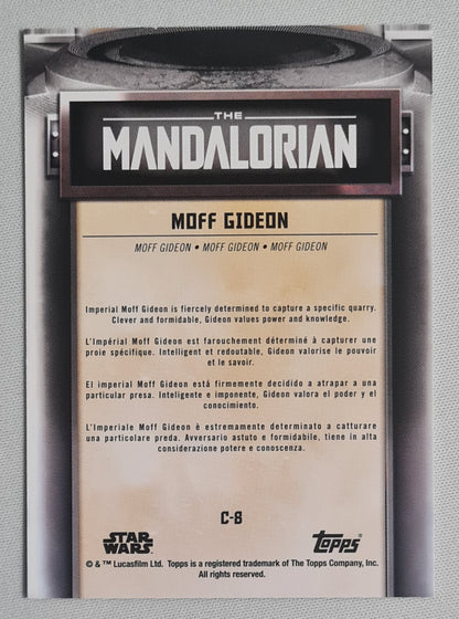 Moff Gideon - 2021 Topps Star Wars The Mandalorian  Characters C-8