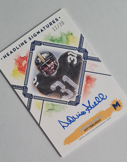 Donnie Shell - 2024 Topps Motif NFL Pittsburgh Steelers #HS-DS /20 Autograph
