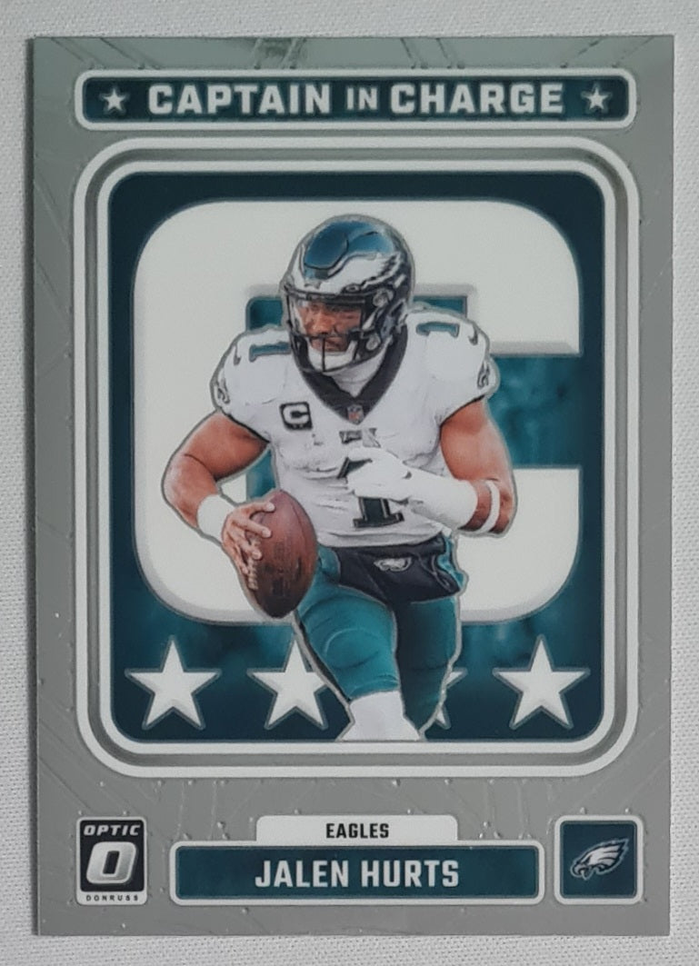 Jalen Hurts - 2023 Panini Donruss Optic Football Philadelphia Eagles Captain in Charge #CC-JH