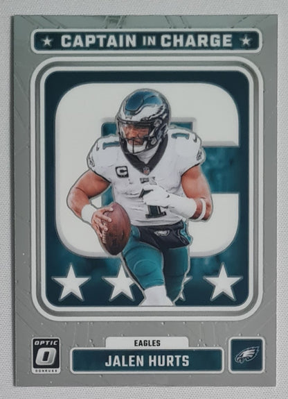 Jalen Hurts - 2023 Panini Donruss Optic Football Philadelphia Eagles Captain in Charge #CC-JH