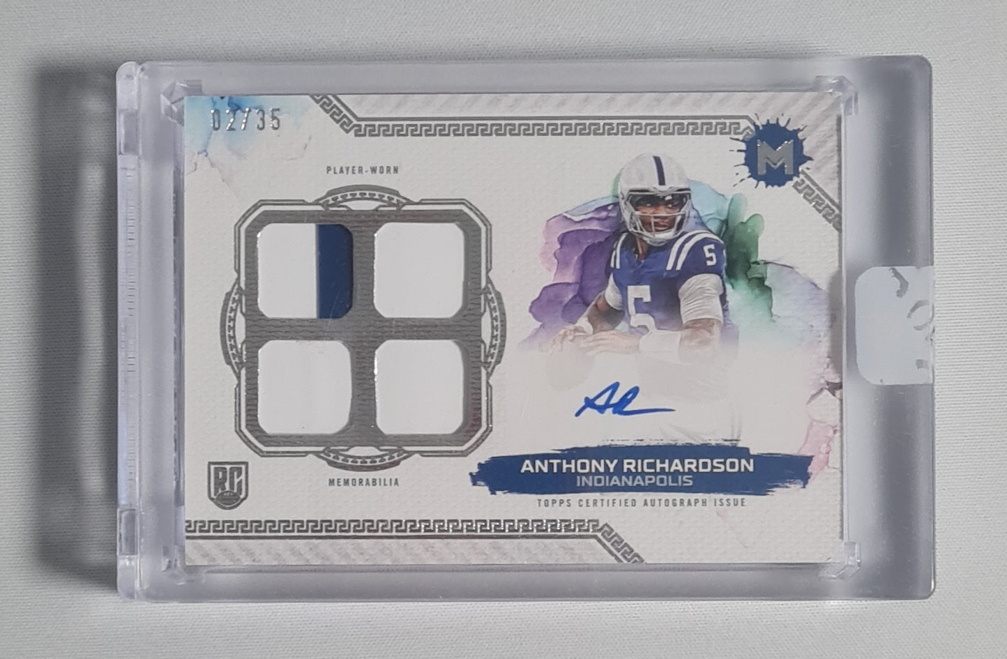 Anthony Richardson - 2024 Topps Motif Football NFL Indianapolis (RC) #MRRQ-AR /35 /Patch - Autograph