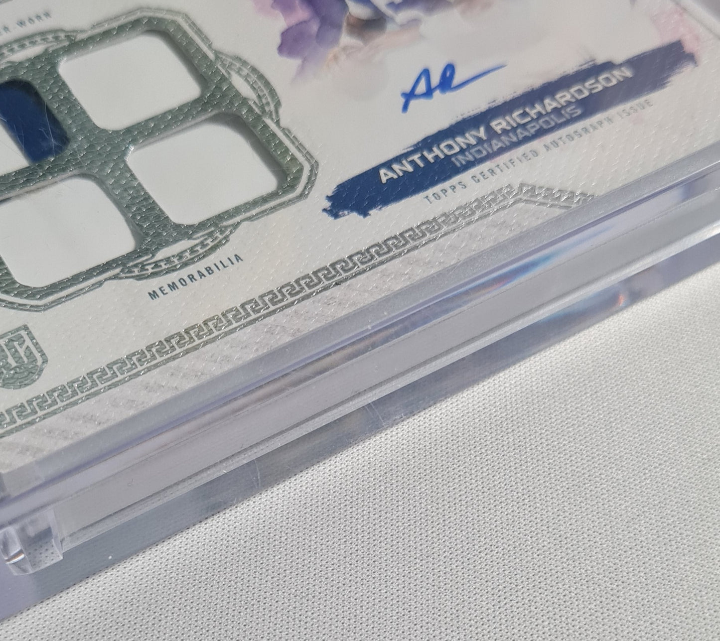 Anthony Richardson - 2024 Topps Motif Football NFL Indianapolis (RC) #MRRQ-AR /35 /Patch - Autograph