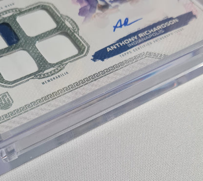 Anthony Richardson - 2024 Topps Motif Football NFL Indianapolis (RC) #MRRQ-AR /35 /Patch - Autograph