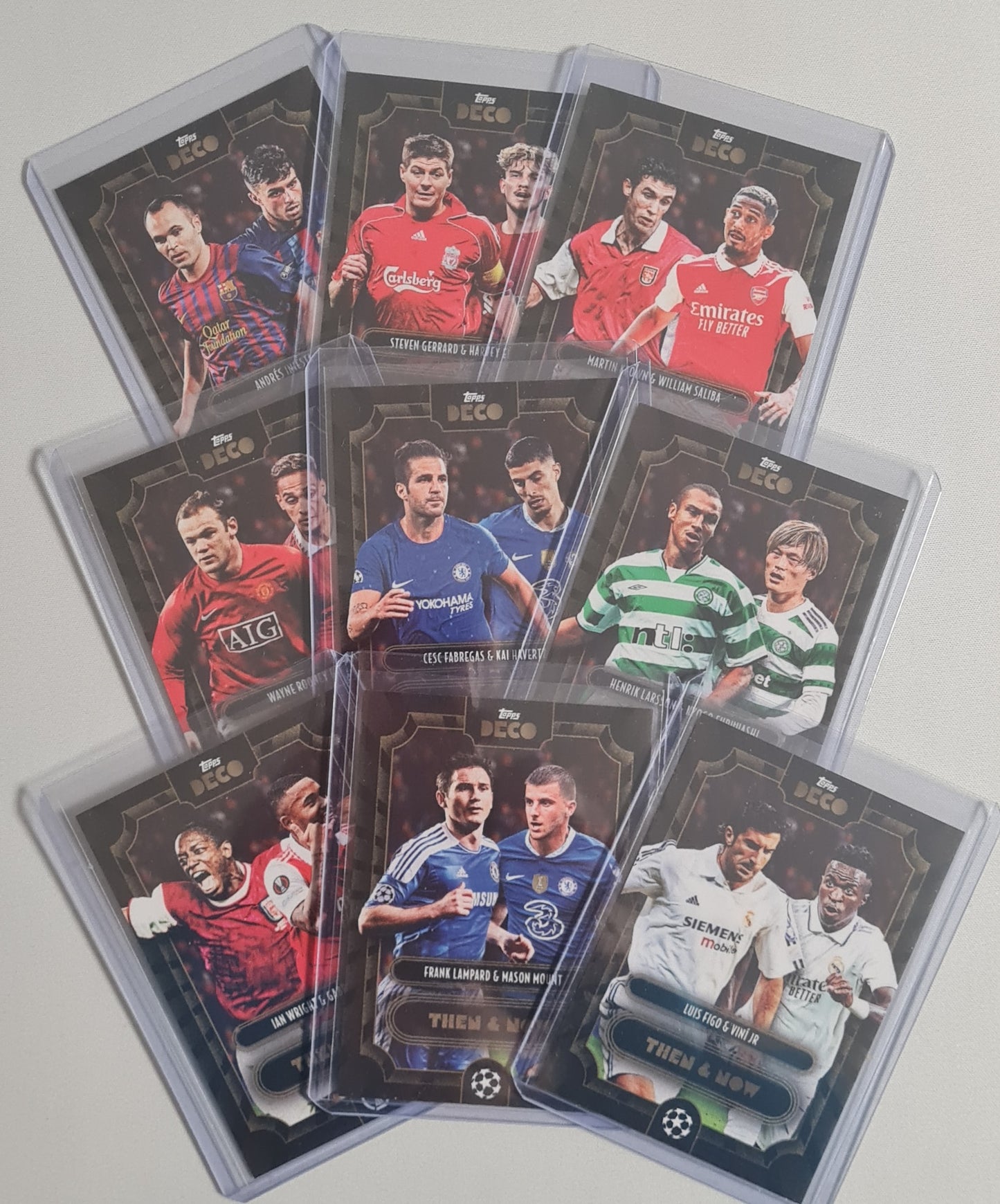 Soccer Deco Lot (9 Cards) - 2022 Topps Deco THEN & NOW