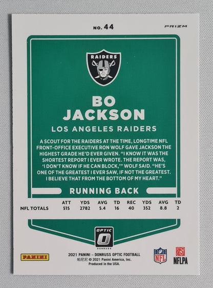 Bo Jackson - 2021 Panini Optic Football Los Angeles Raiders #44 Stars Prizm Refractor