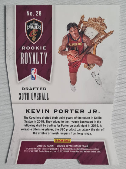Kevin Porter Jr.. - 2019/20 Panini Crown Royal Basketball NBA Cavaliers - Rookie Royalty Gold #28 /10