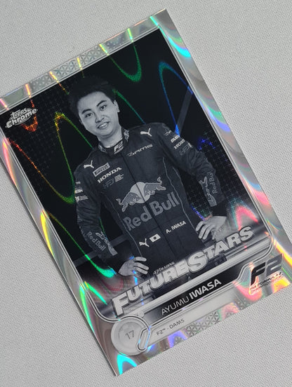 Ayumu Iwasa - 2022 Topps Chrome F2 tm DAMS  #92 Black & White Ray Wave