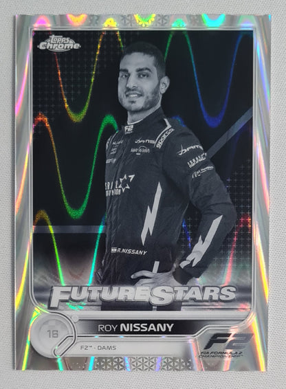 Roy Nissany - 2022 Topps Chrome F-2 tm DAMS #91 Black & White Ray Wave
