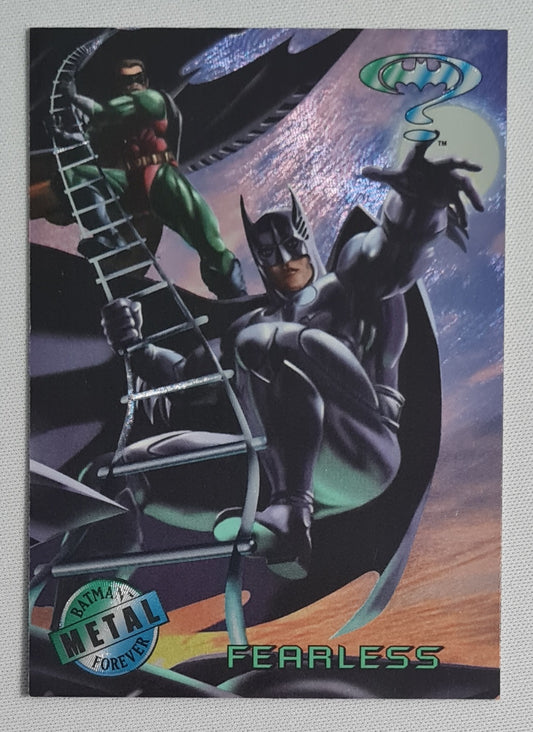 Batman - 1995 Fleer Batman Metal Forever Fearless DC #92