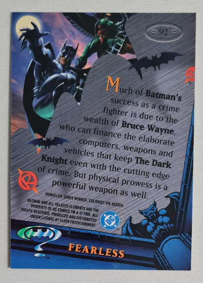 Batman - 1995 Fleer Batman Metal Forever Fearless DC #92