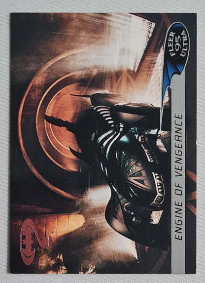 Batman - 1995 Fleer Ultra Batman Forever "Engine of Vengeance" #63 Batmobile Card