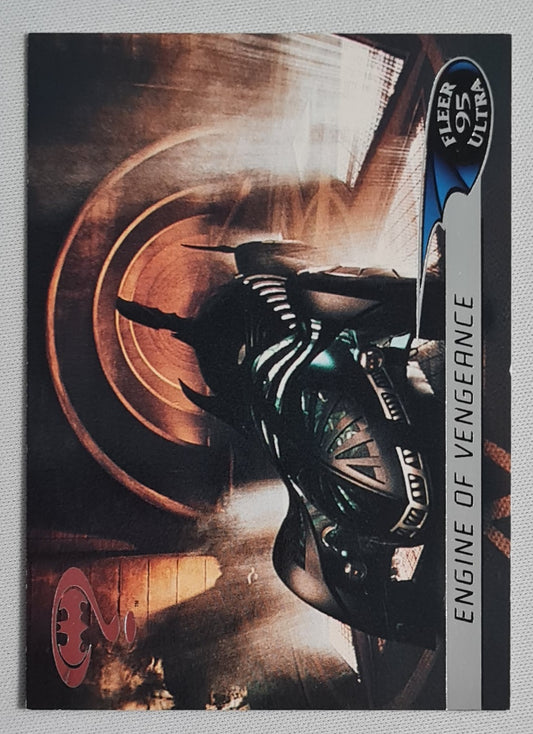 Batman - 1995 Fleer Ultra Batman Forever "Engine of Vengeance" #63 Batmobile Card
