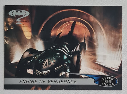 Batman - 1995 Fleer Ultra Batman Forever "Engine of Vengeance" #63 Batmobile Card