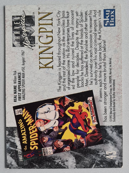 Kingpin - 1992 Marvel Entertainments SkyBox Marvel Masterpieces #43
