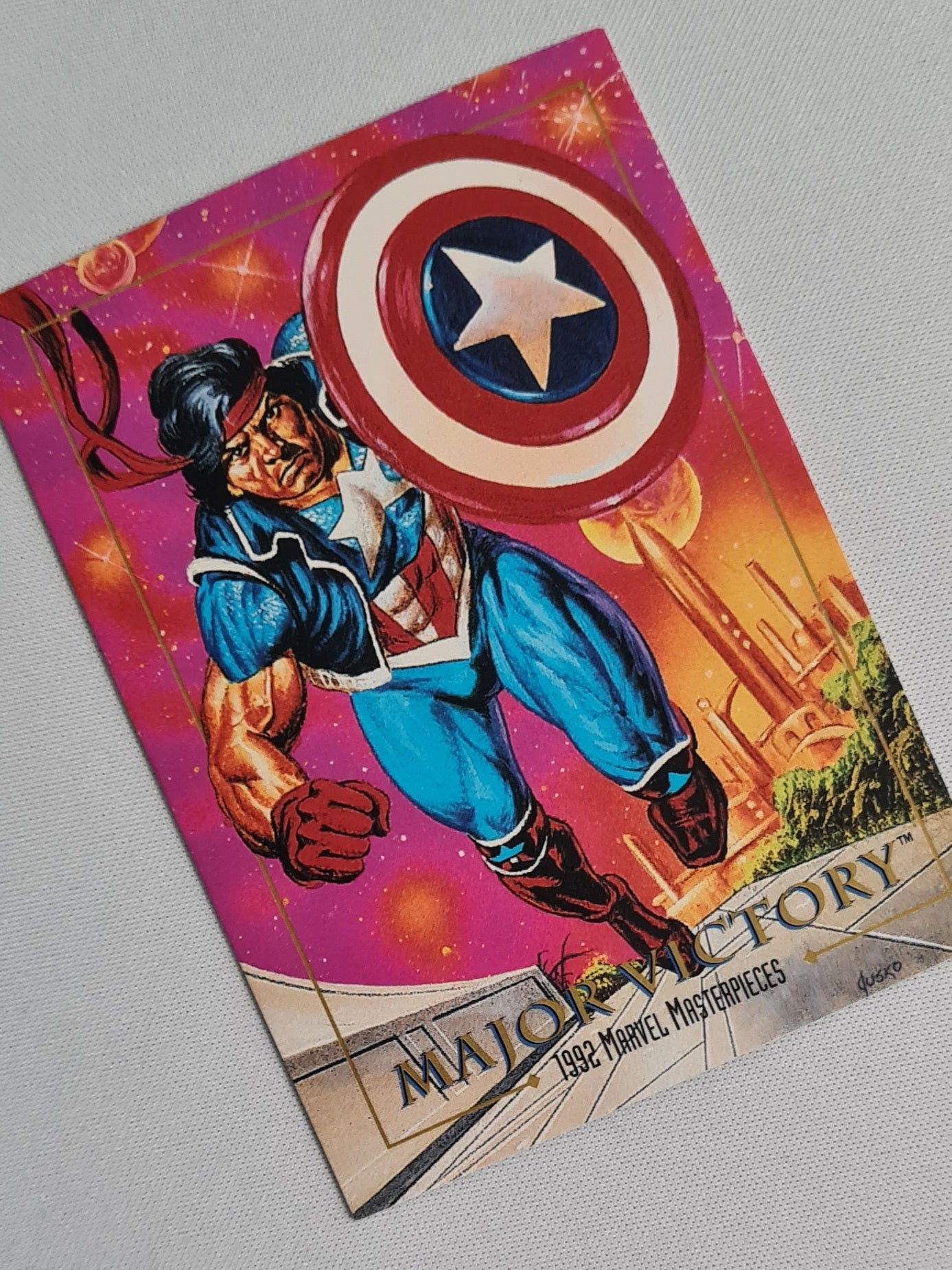 Major Victory - 1992 Marvel Entertainments SkyBox Marvel Masterpieces #48