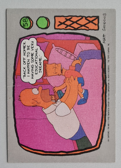The Simpsons - 1990 Topps Twentieth Century #58 (damaged)
