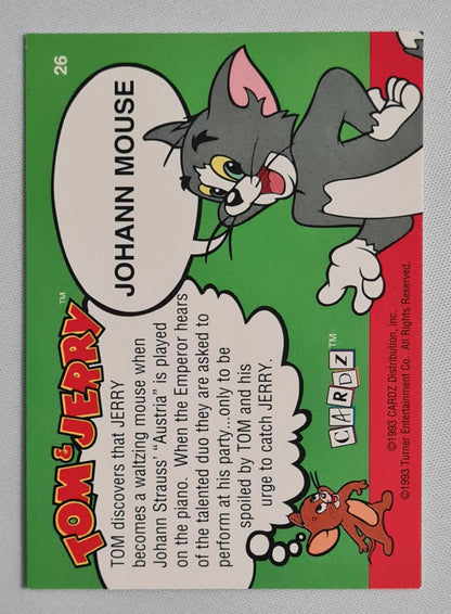 Tom & Jerry - 1993 Cardz "Johann Mouse" #26