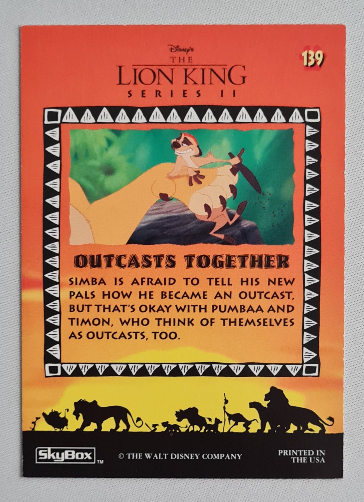 Lion King - Disney The Lion King Series II "Outcasts Together" #139