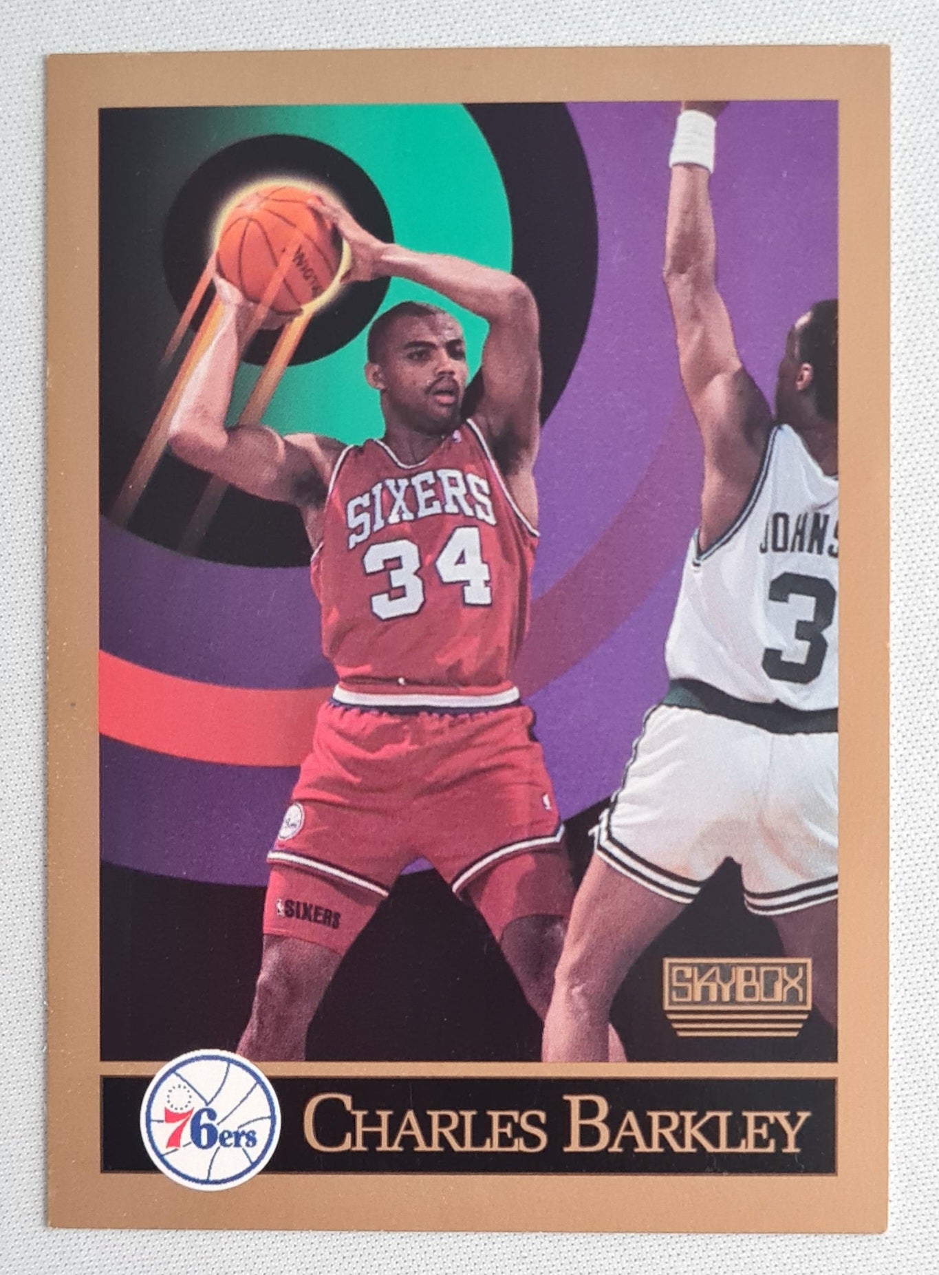 Charles Barkley - 1990 SkyBox NBA Basketball Philadelphia 76ers #211